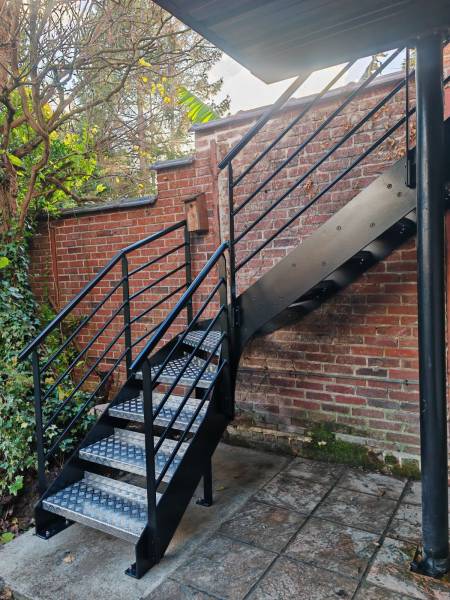 Escalier extérieur en Seine Maritime