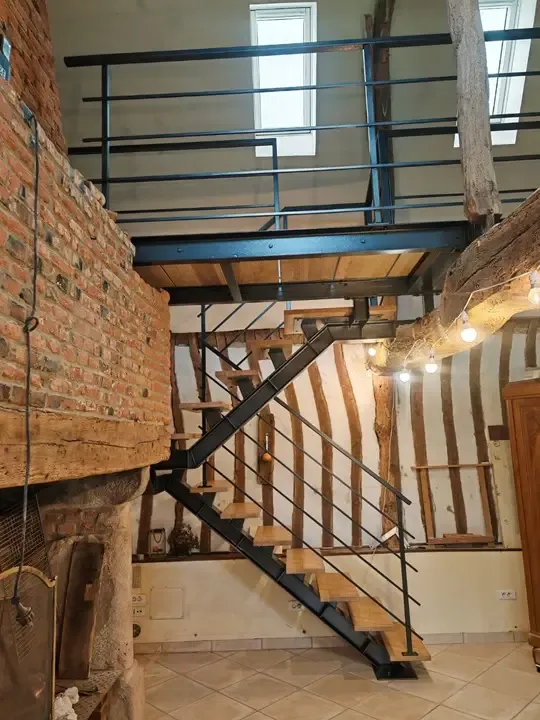 Escalier métal et bois sur mesure