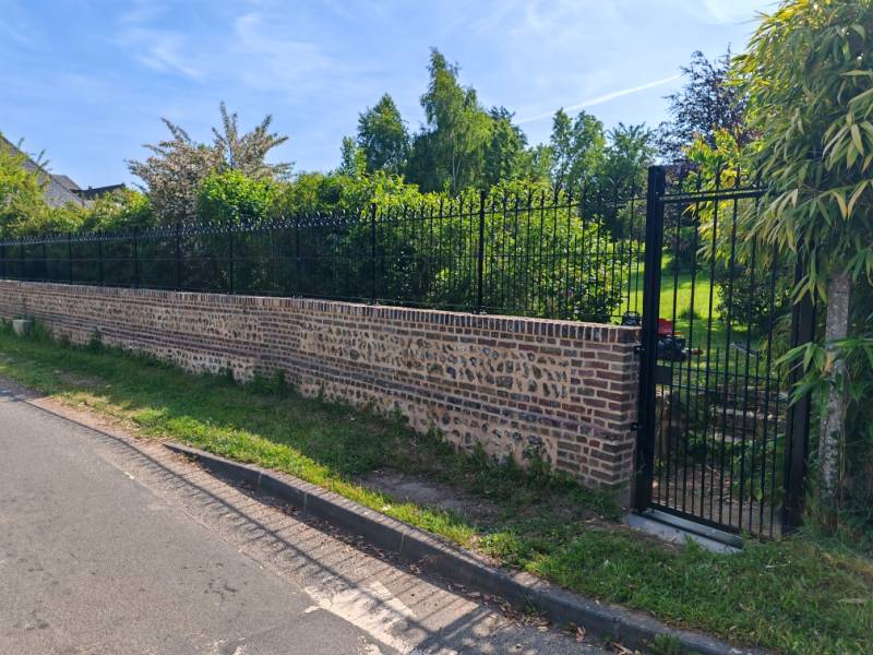 clôture en fer forgé